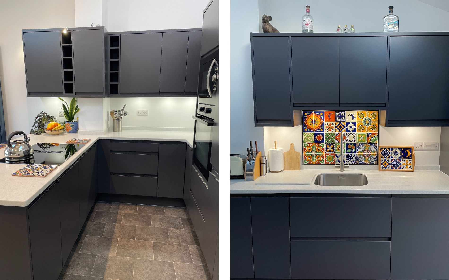 Strada Matte Kitchen in Graphite by Walrow Kitchens