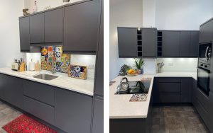 Strada Matte Kitchen in Graphite by Walrow Kitchens