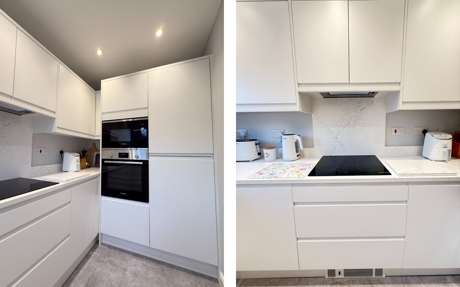 Strada Matte Kitchen in White by Saturn Interiors