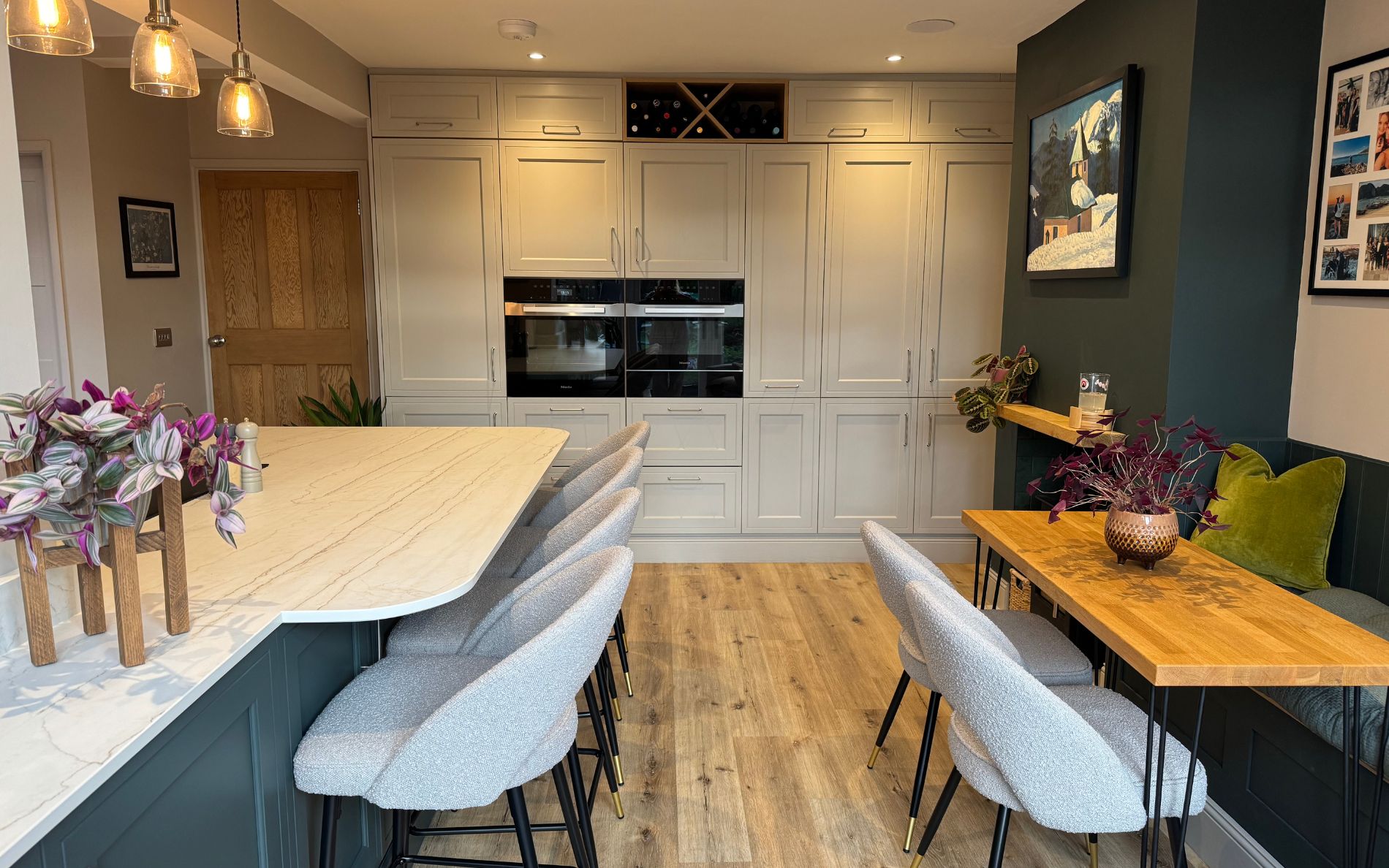 Winslow Kitchen in Taupe Grey & Heritage Green by Newark Interiors