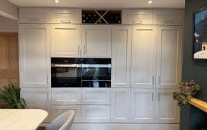 Winslow Kitchen in Taupe Grey & Heritage Green by Newark Interiors
