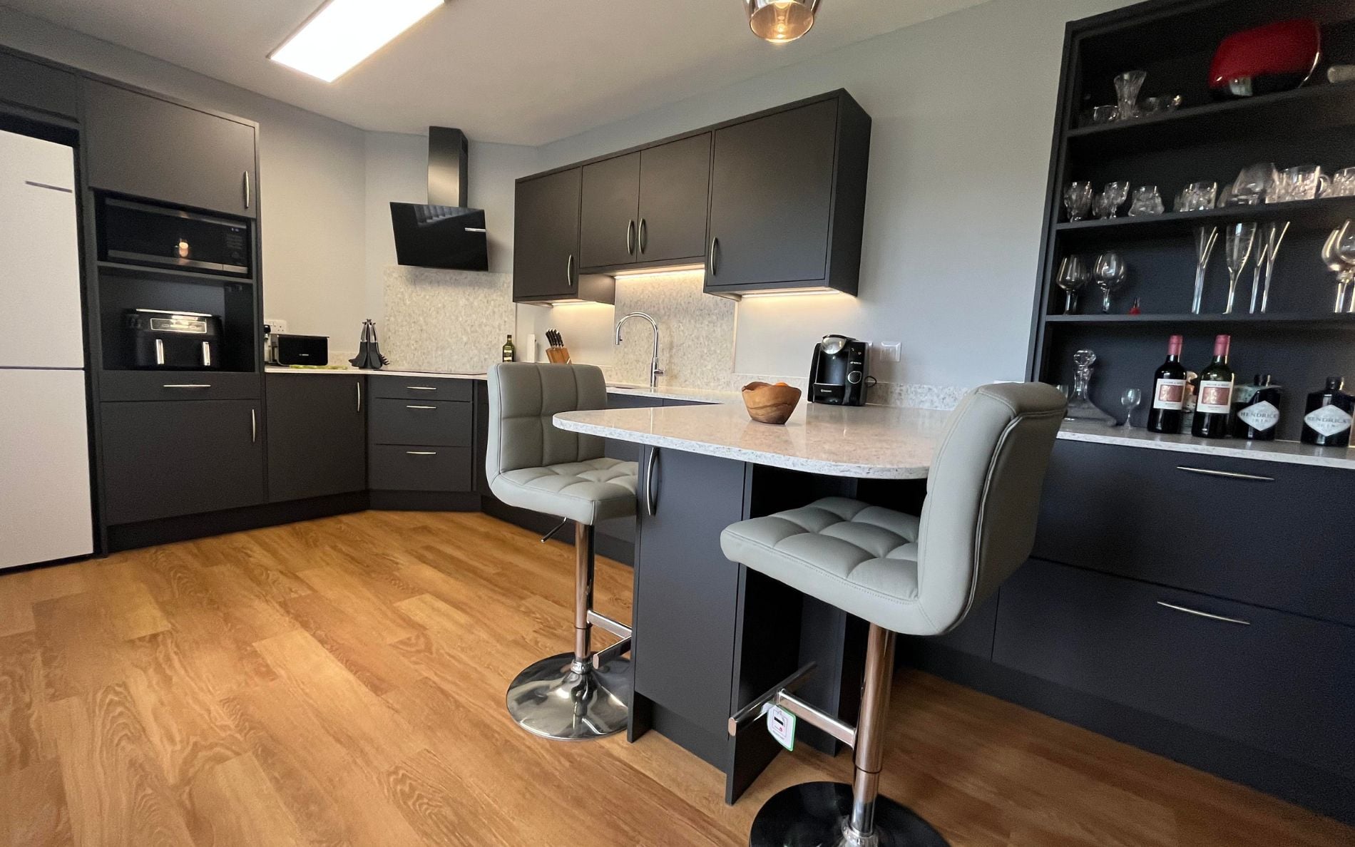 Zola Soft-Matte Kitchen in Graphite by The Kitchen Broker