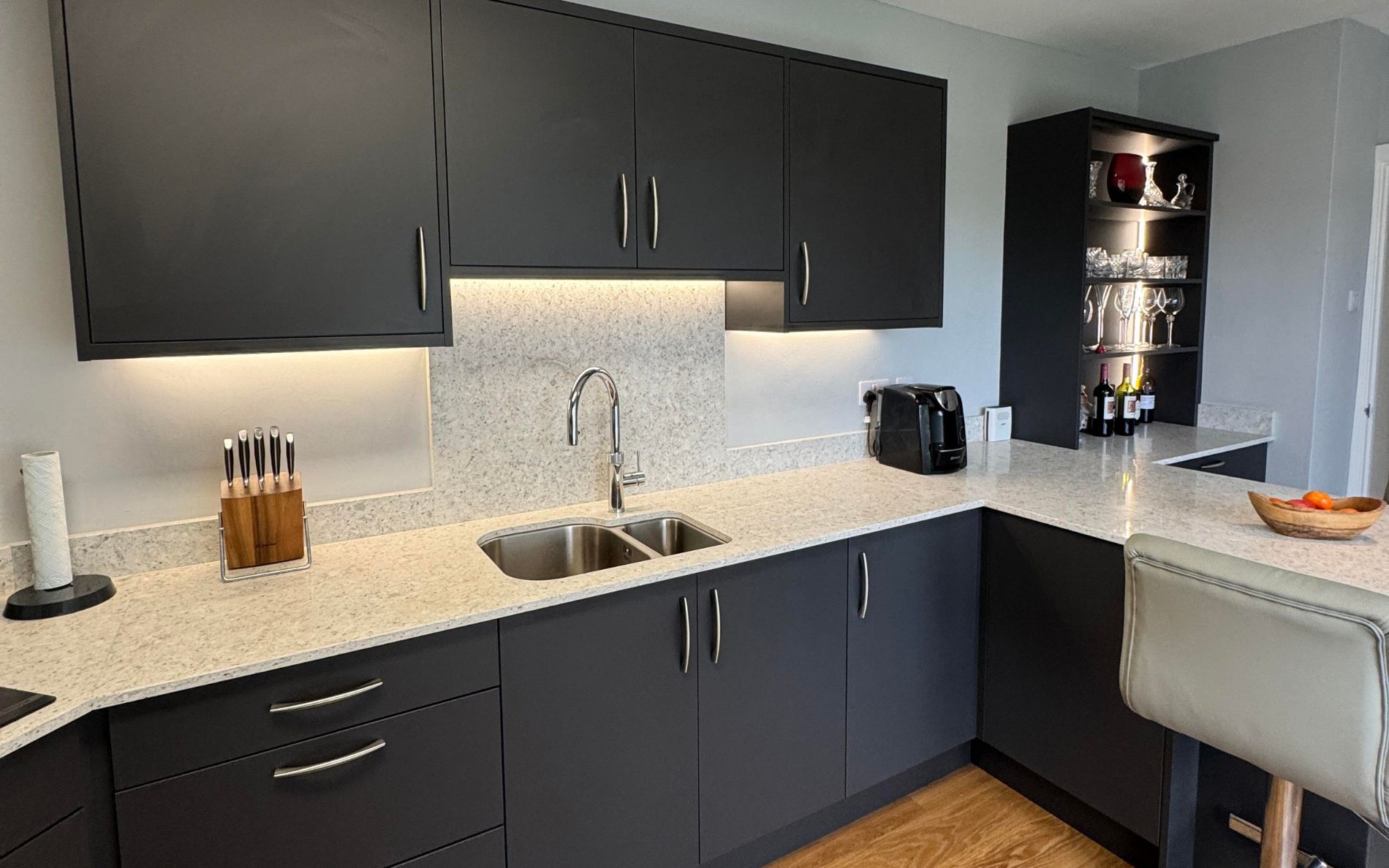 Zola Soft-Matte Kitchen in Graphite by The Kitchen Broker