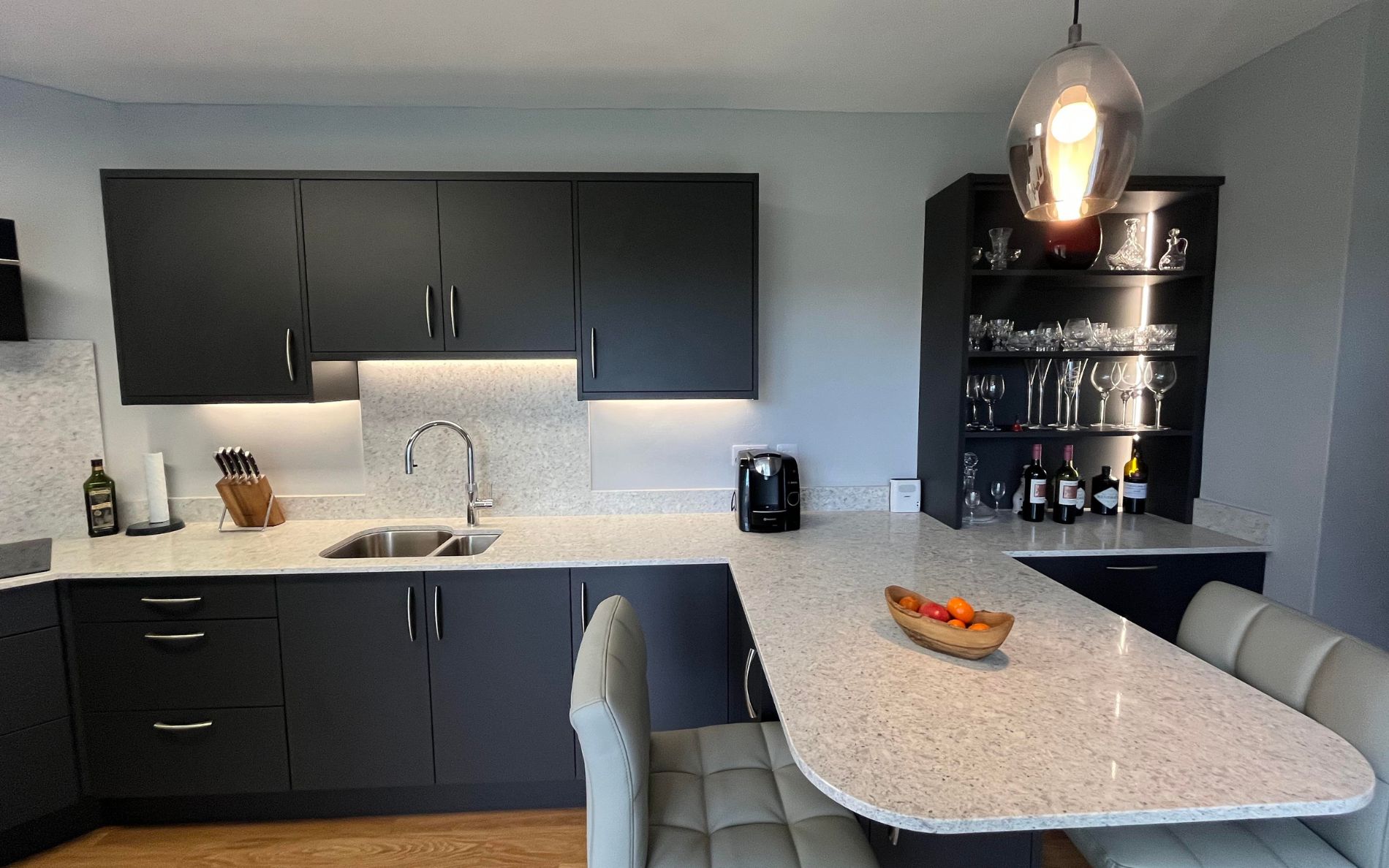 Zola Soft-Matte Kitchen in Graphite by The Kitchen Broker