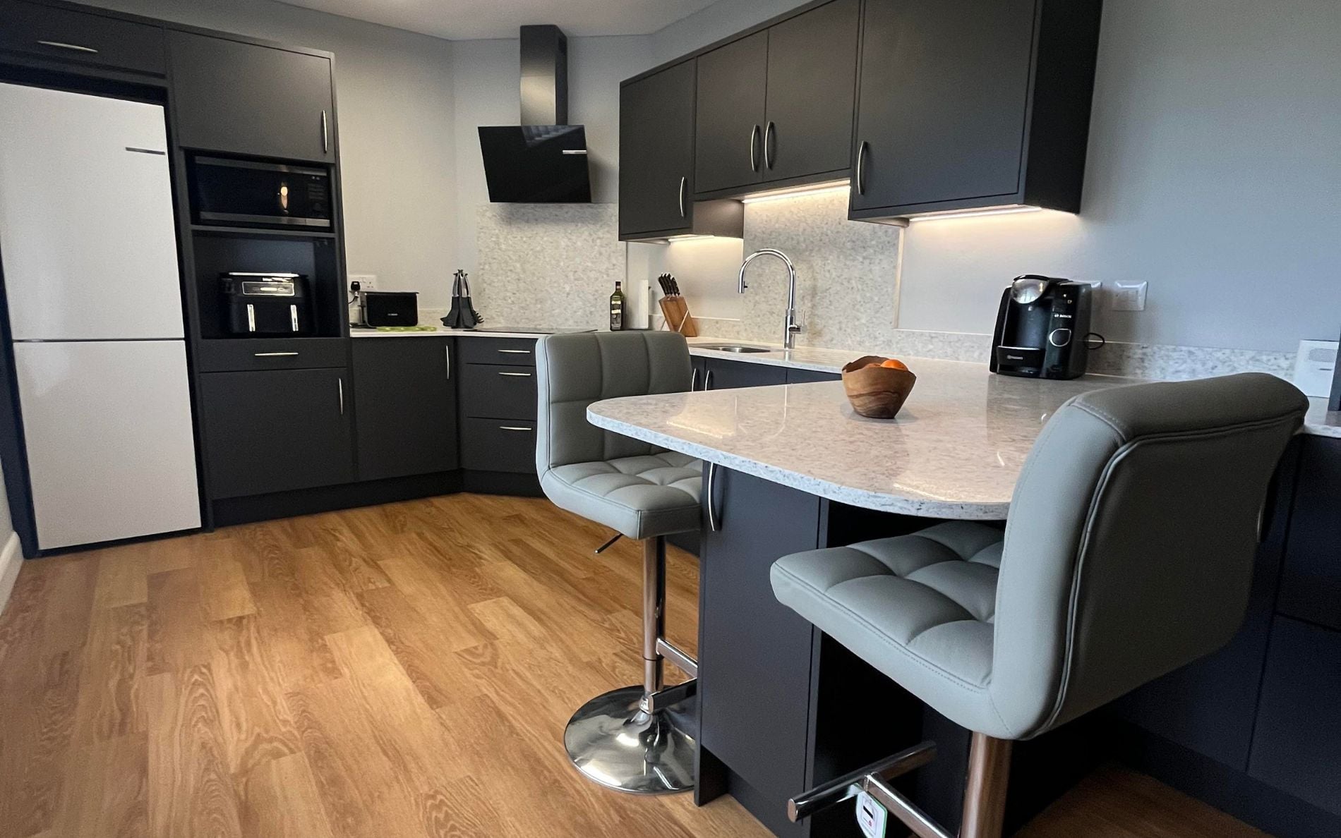 Zola Soft-Matte Kitchen in Graphite by The Kitchen Broker