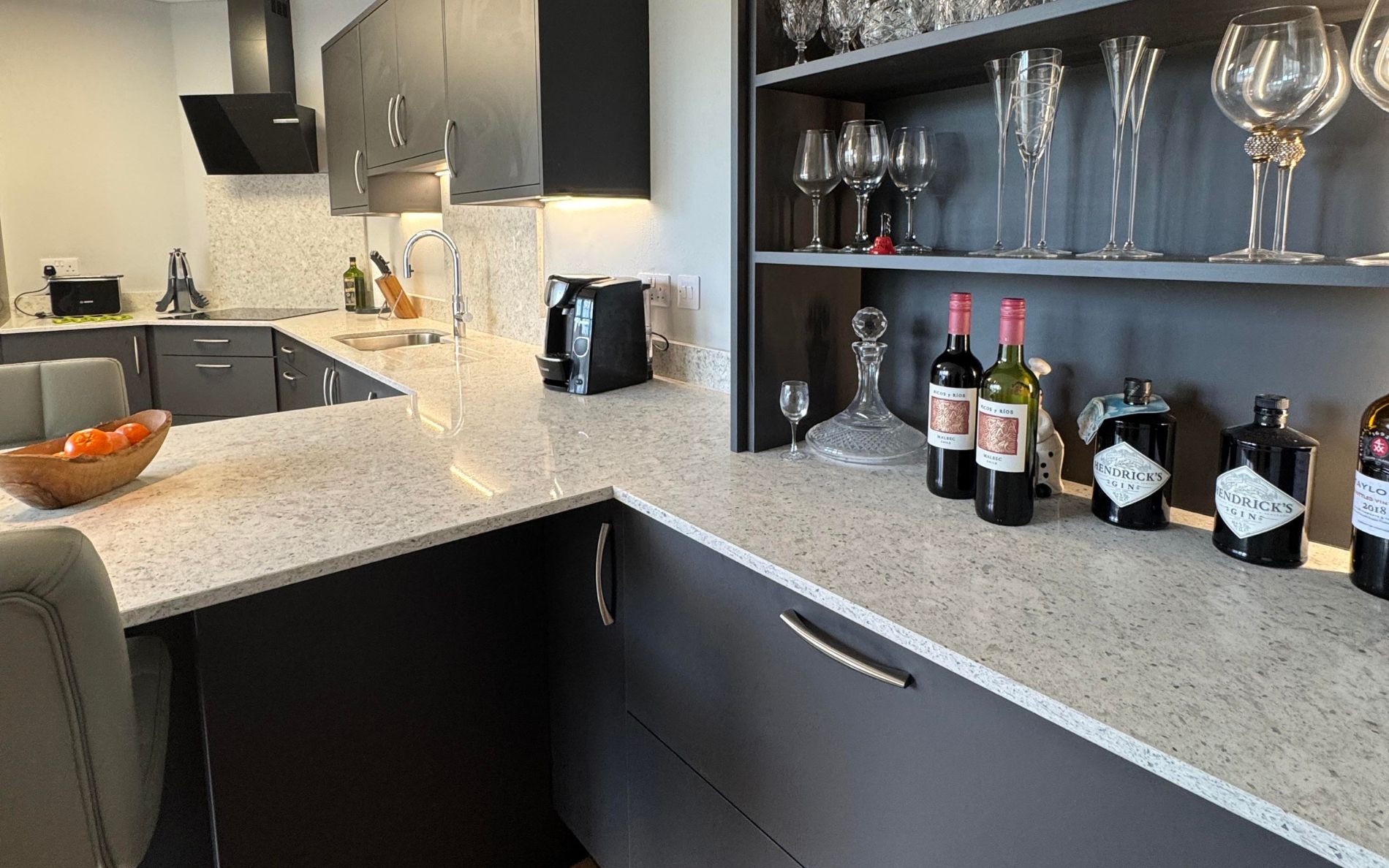 Zola Soft-Matte Kitchen in Graphite by The Kitchen Broker