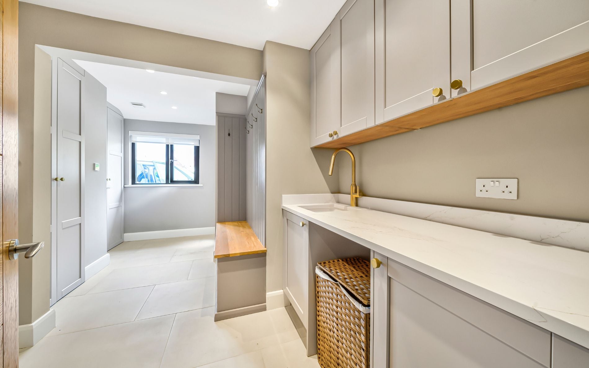 Dawson Utility Room & Bootroom in Cashmere by Rever Kitchens