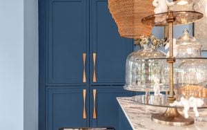 Ellesmere in Parisian Blue & Ferro in Rusted Iron Kitchen by Rever Kitchens