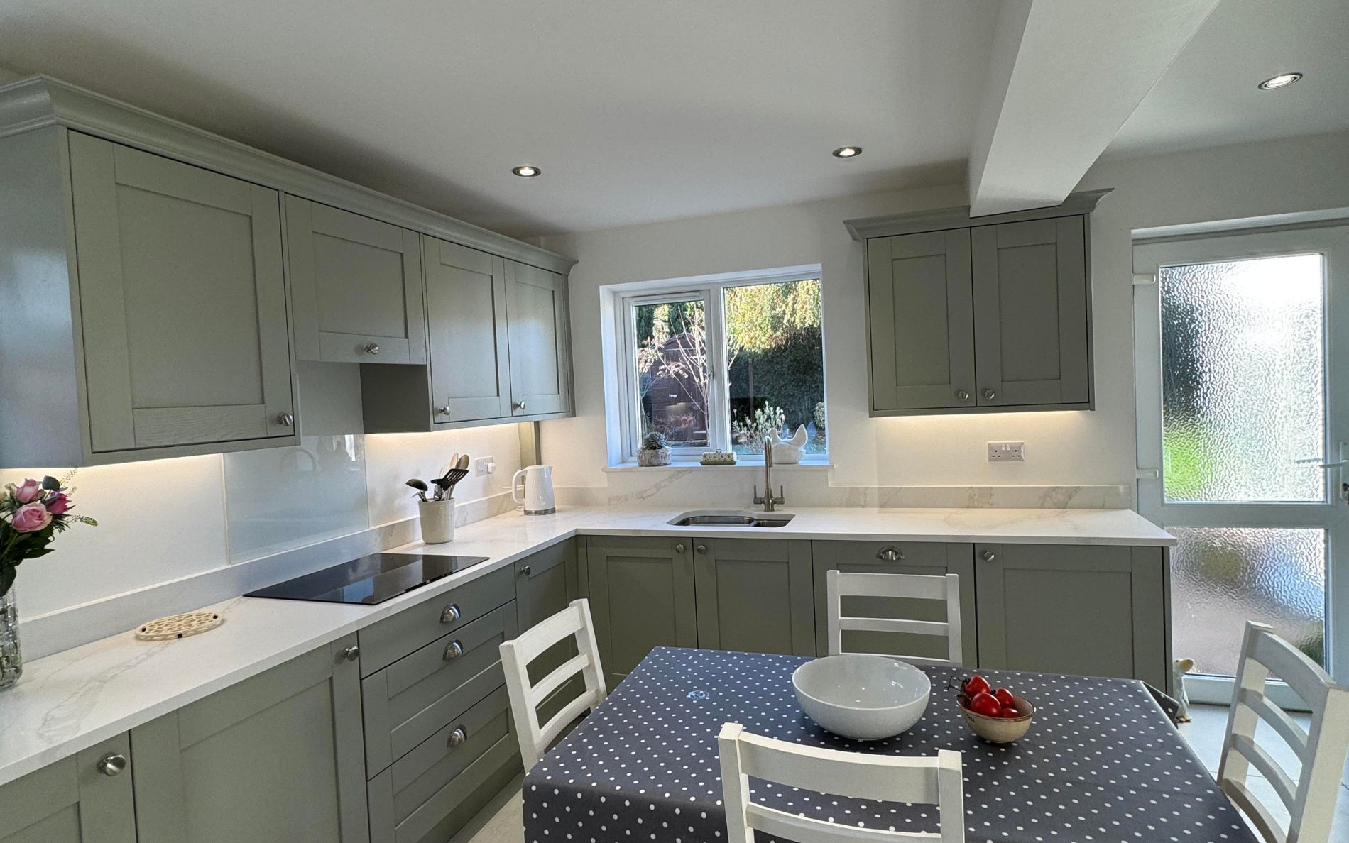 Madison Kitchen in Sage Green by The Kitchen Broker