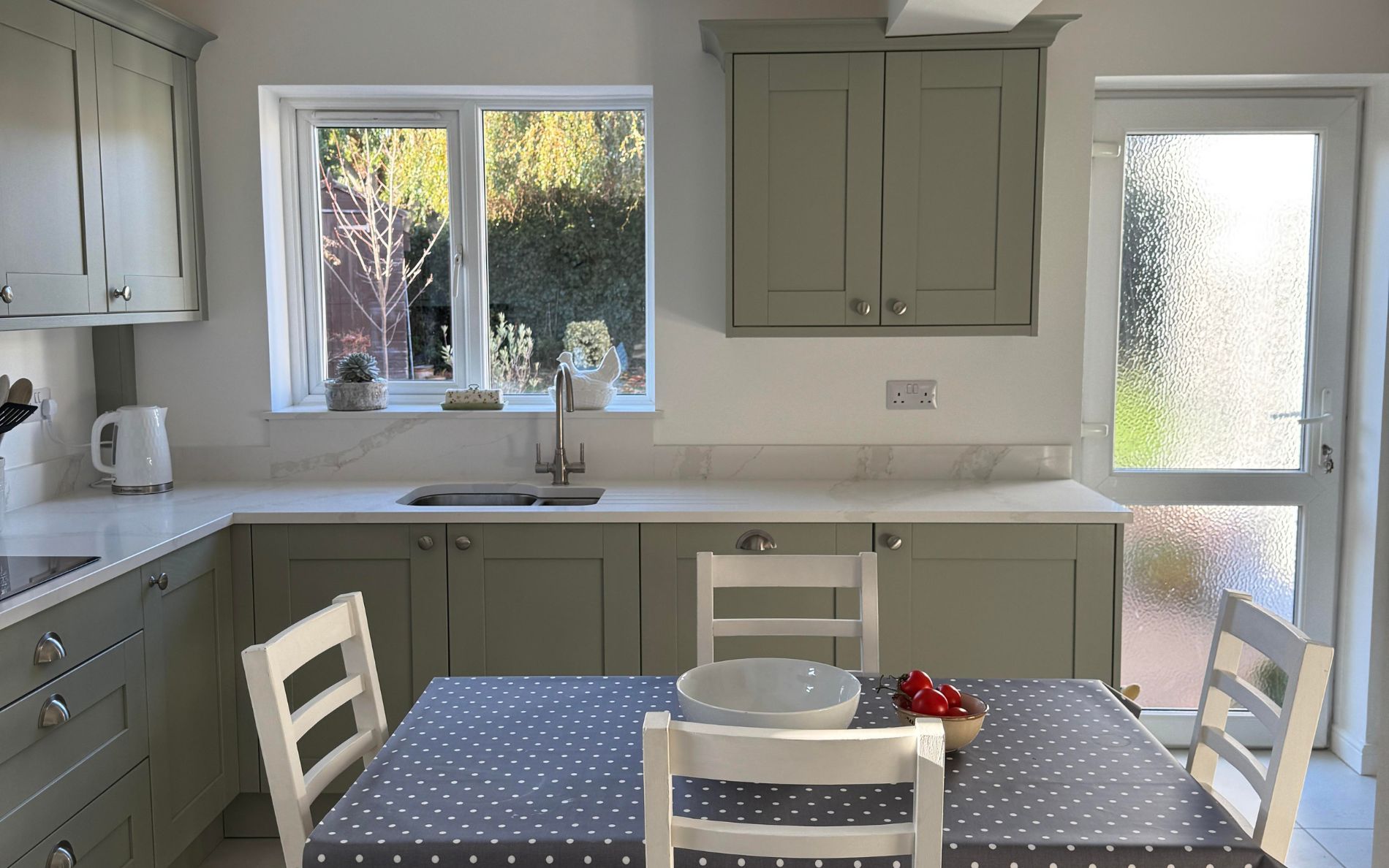 Madison Kitchen in Sage Green by The Kitchen Broker