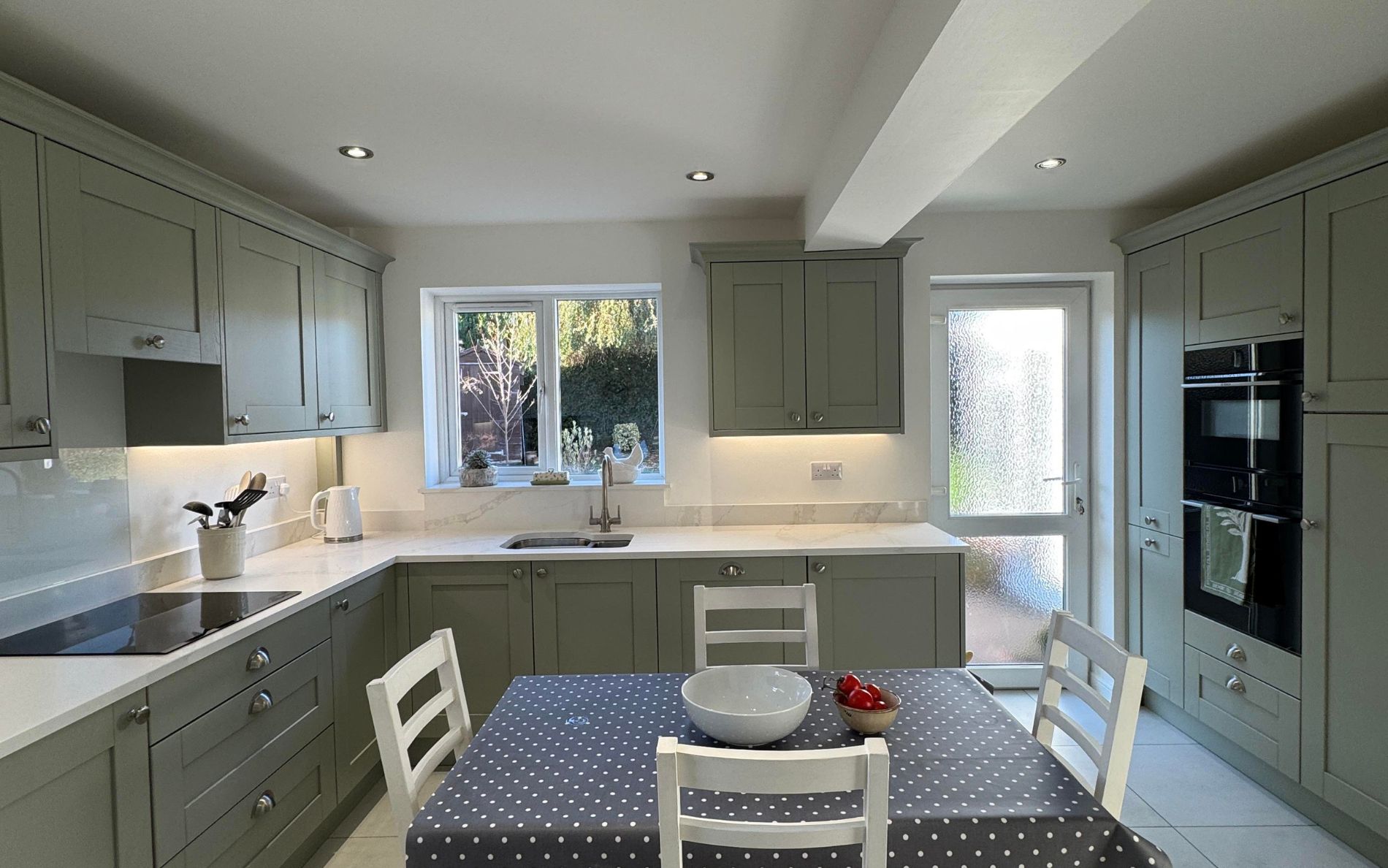 Madison Kitchen in Sage Green by The Kitchen Broker