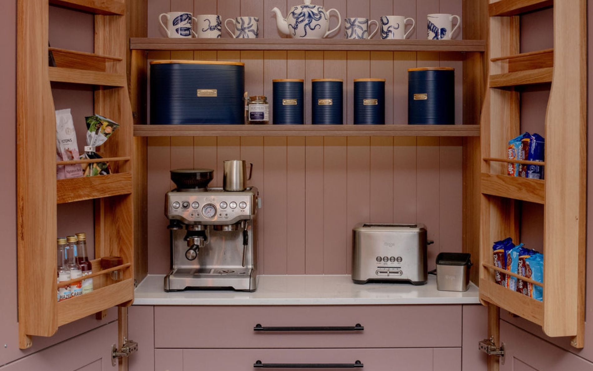 Madison Kitchen in Vintage Pink & Slate Blue by Kitchen Warehouse