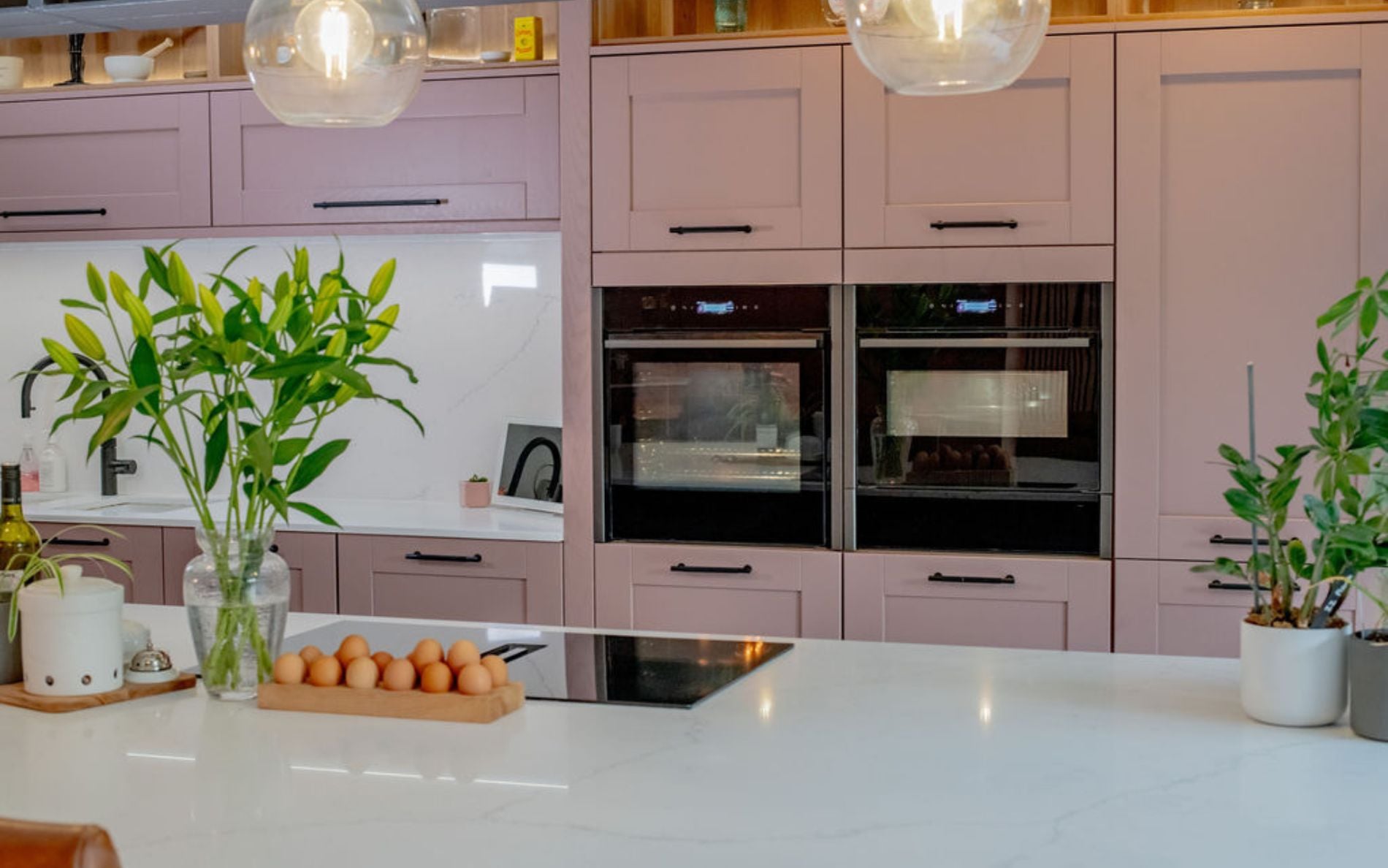Madison Kitchen in Vintage Pink & Slate Blue by Kitchen Warehouse