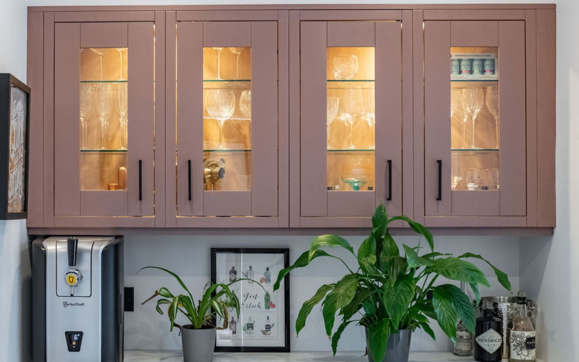 Madison Kitchen in Vintage Pink & Slate Blue by Kitchen Warehouse