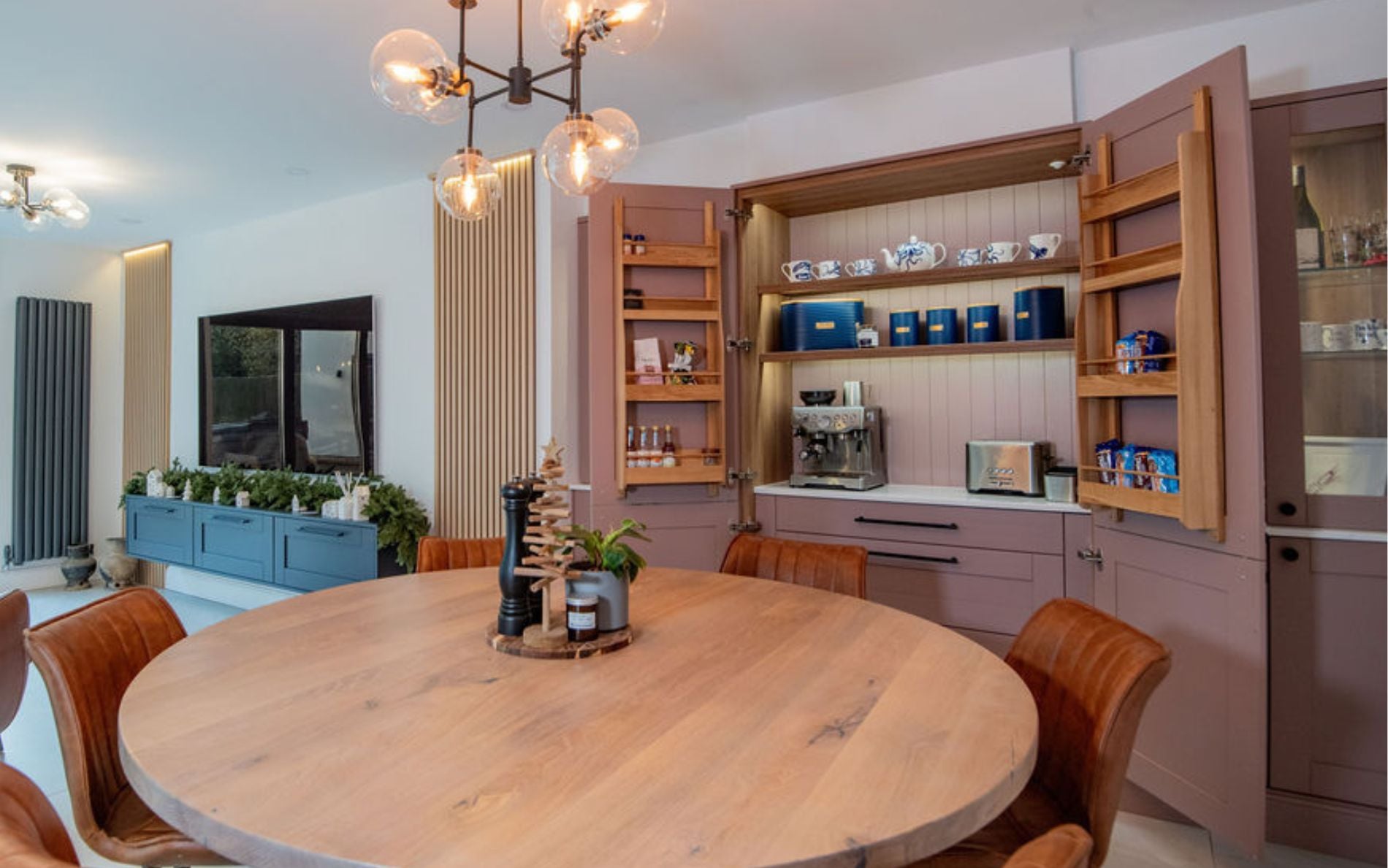 Madison Kitchen in Vintage Pink & Slate Blue by Kitchen Warehouse