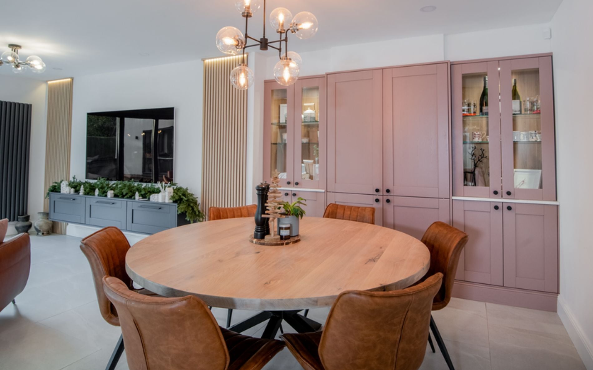 Madison Kitchen in Vintage Pink & Slate Blue by Kitchen Warehouse