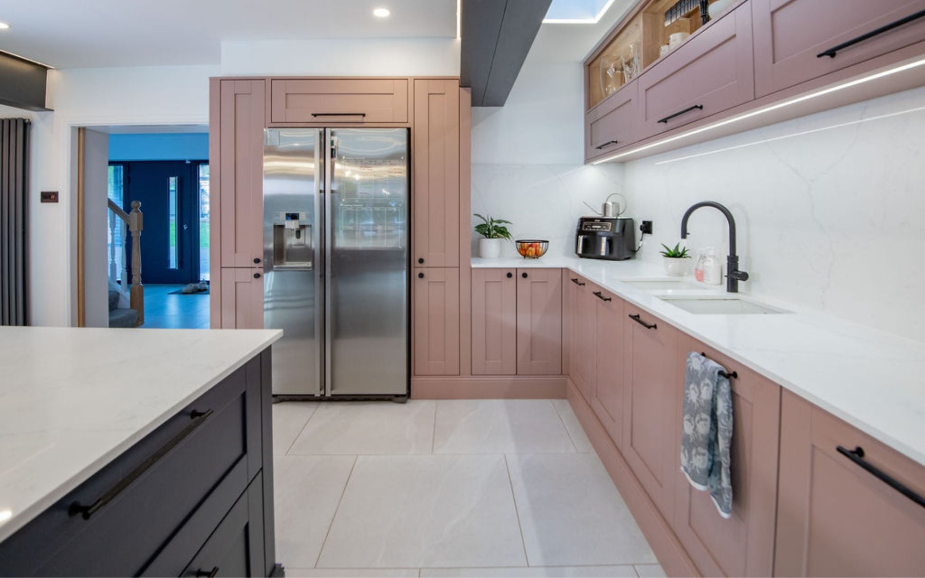 Madison Kitchen in Vintage Pink & Slate Blue by Kitchen Warehouse