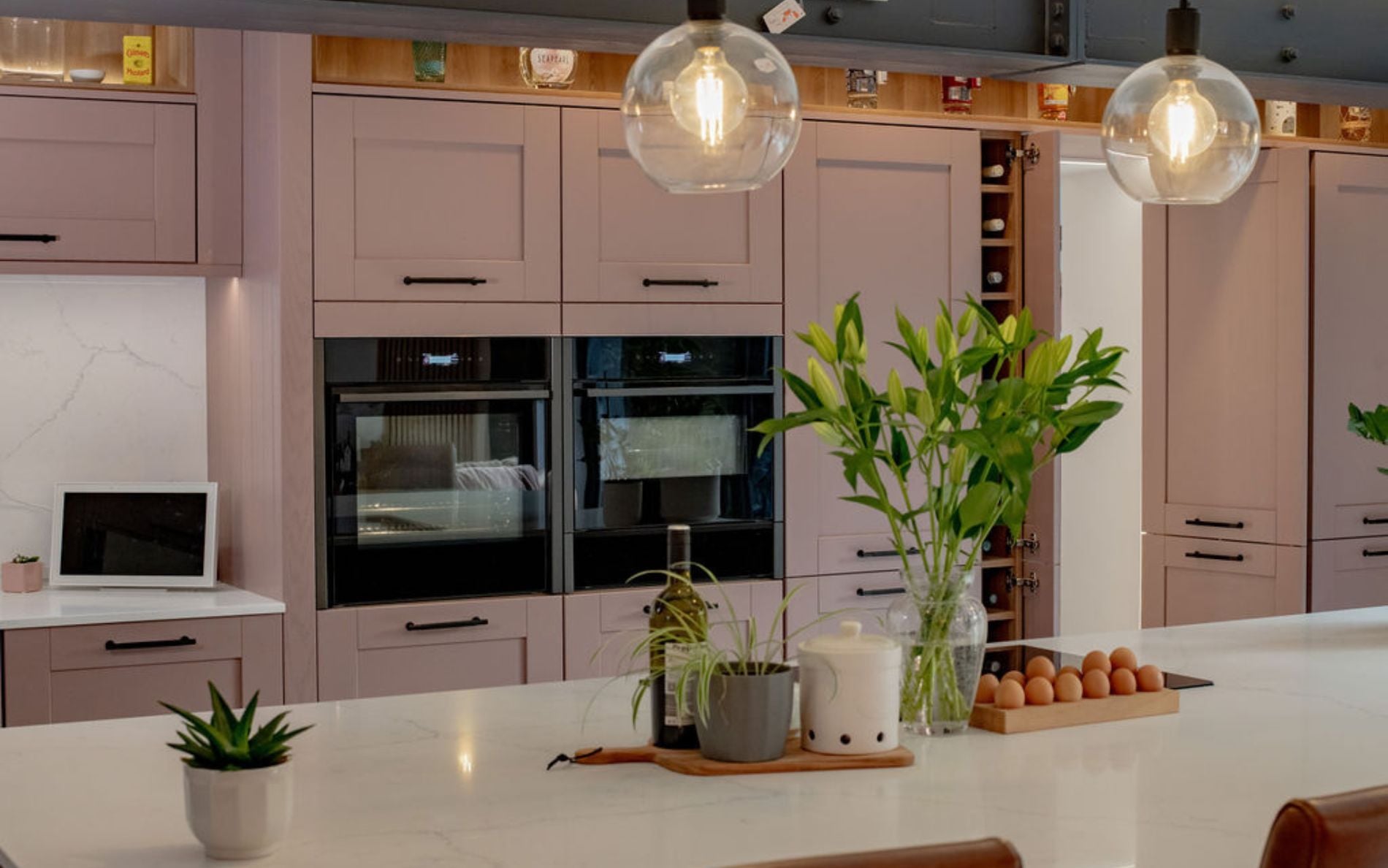 Madison Kitchen in Vintage Pink & Slate Blue by Kitchen Warehouse