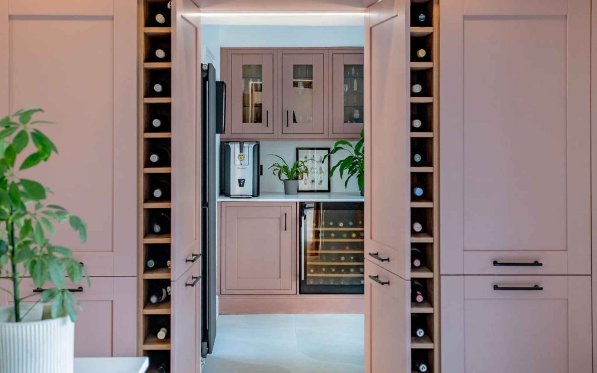 Madison Kitchen in Vintage Pink & Slate Blue by Kitchen Warehouse