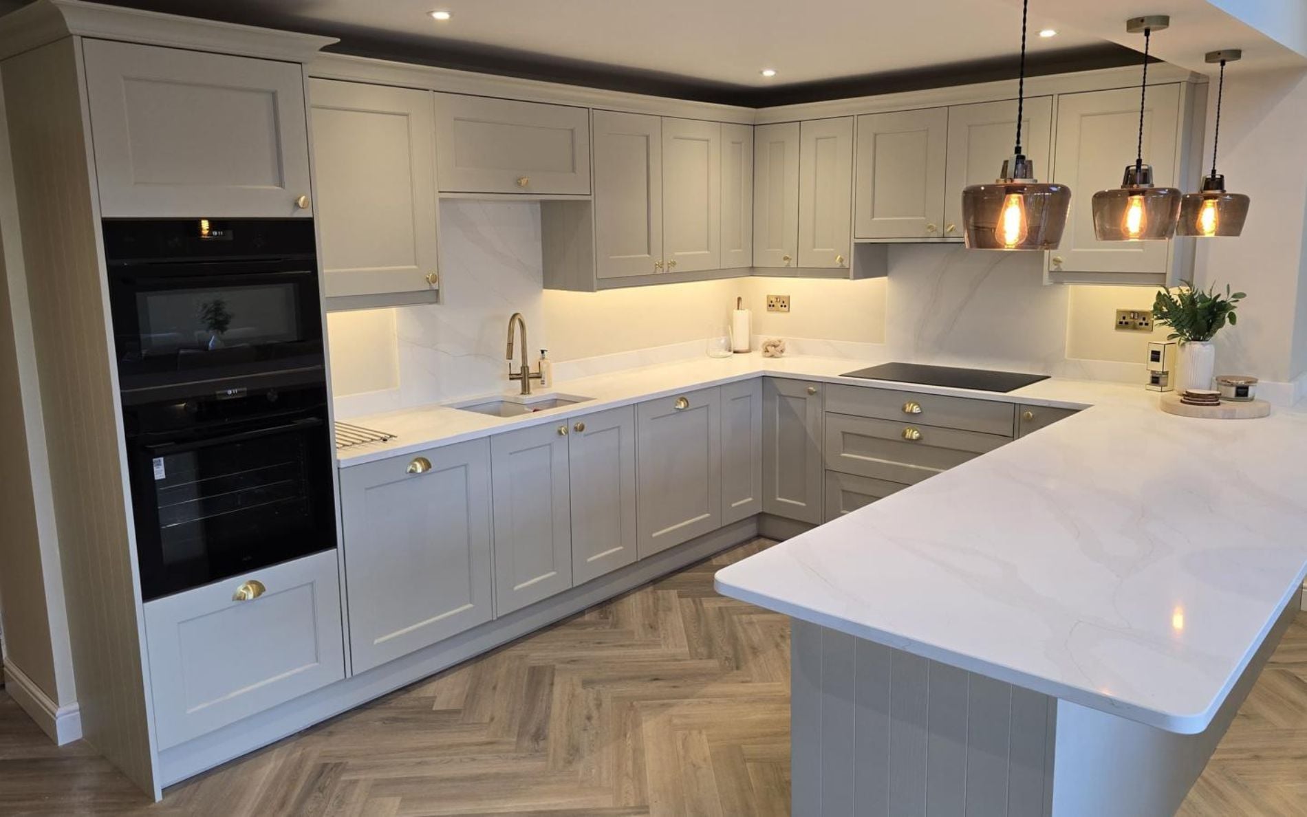 Wakefield Kitchen in Mussel by Vie Home Improvements