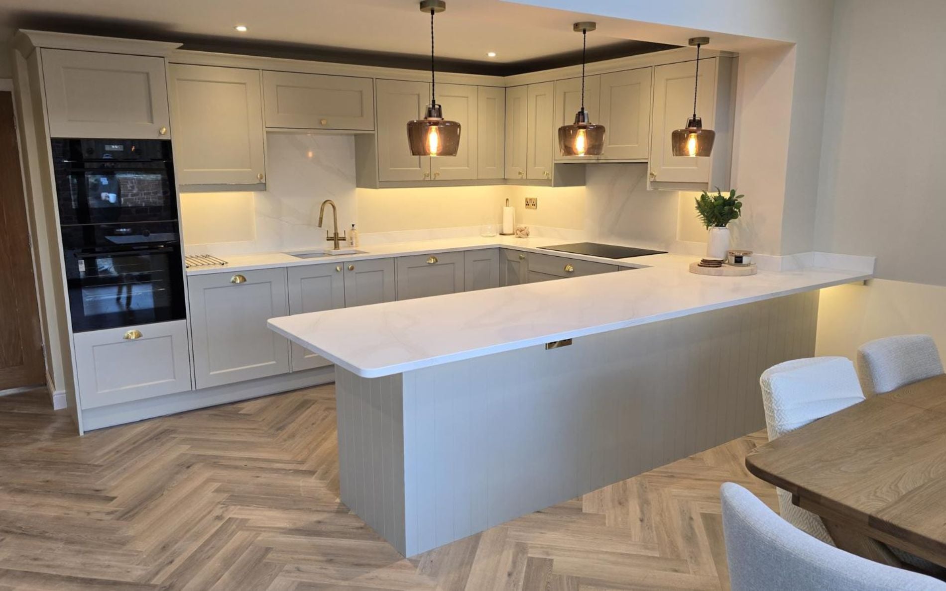 Wakefield Kitchen in Mussel by Vie Home Improvements