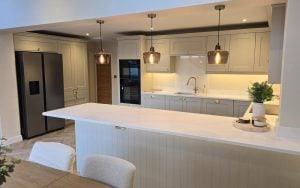 Wakefield Kitchen in Mussel by Vie Home Improvements