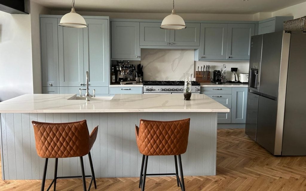 Wakefield Kitchen in Pantry Blue by Vie Home Improvements