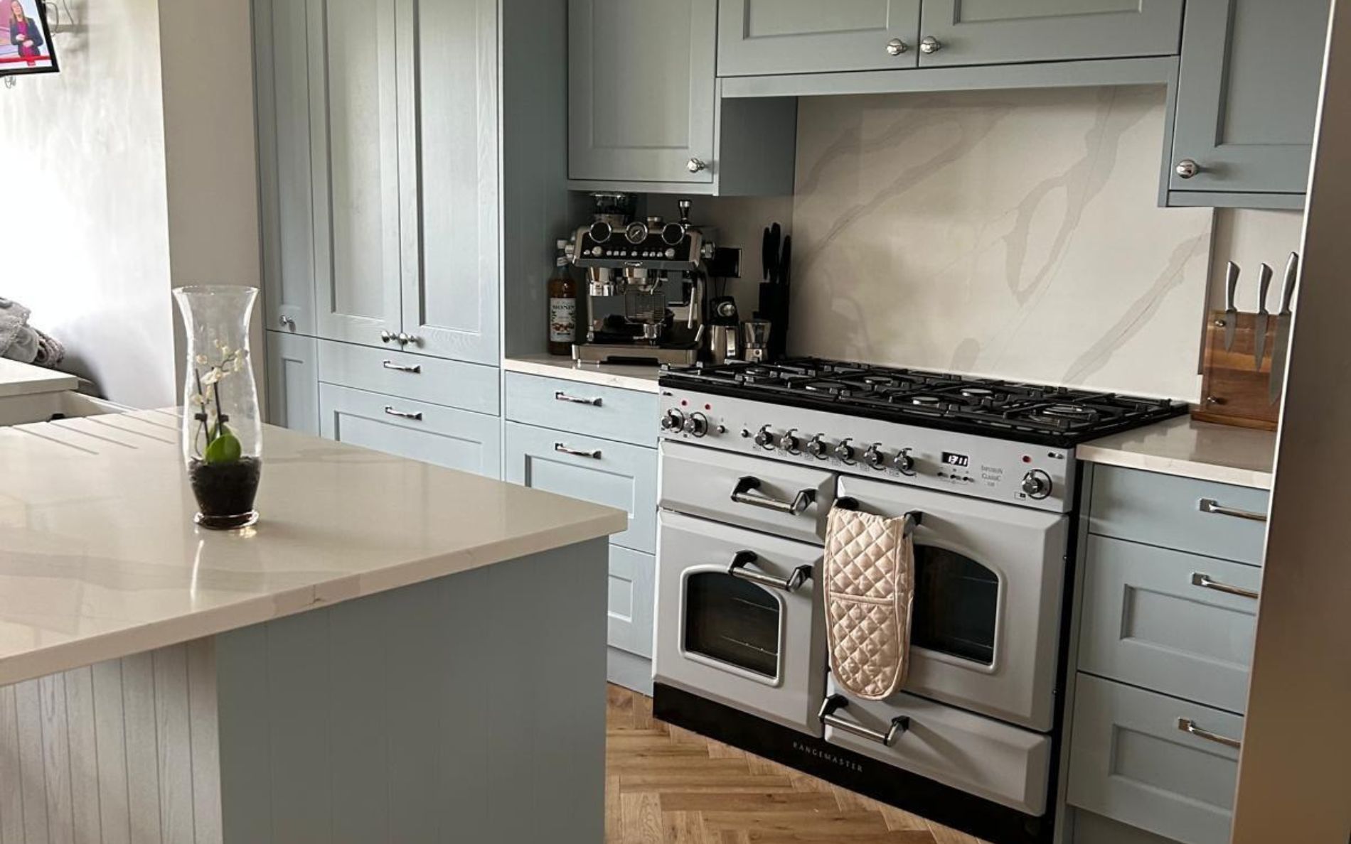 Wakefield Kitchen in Pantry Blue by Vie Home Improvements