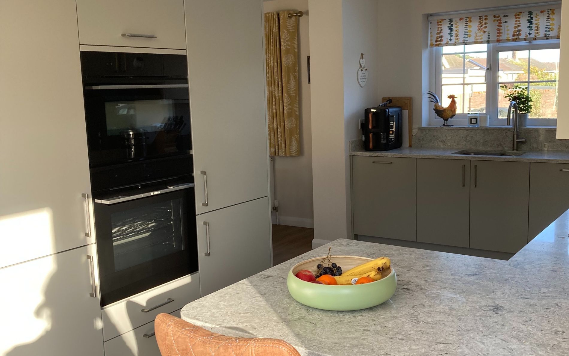 Zola Matte Kitchen in Stone by The Kitchen Broker