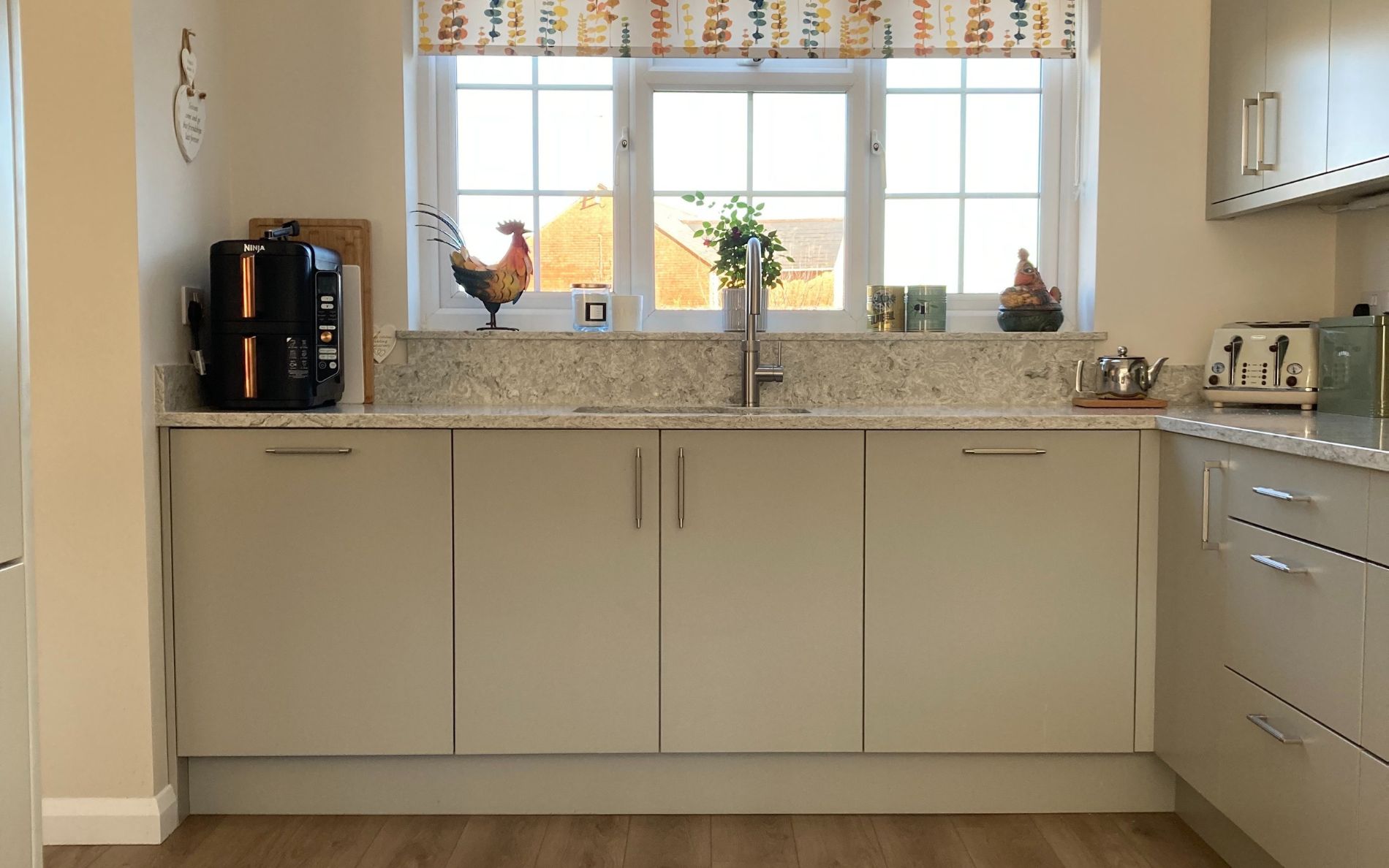 Zola Matte Kitchen in Stone by The Kitchen Broker