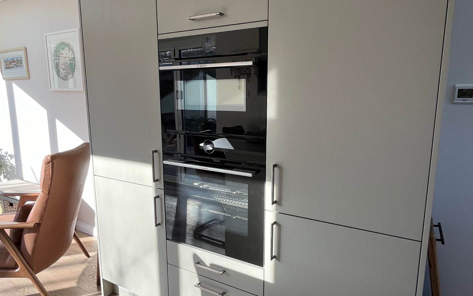 Zola Matte Kitchen in Stone by The Kitchen Broker