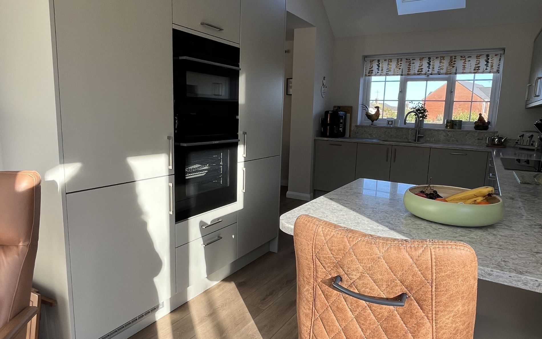 Zola Matte Kitchen in Stone by The Kitchen Broker
