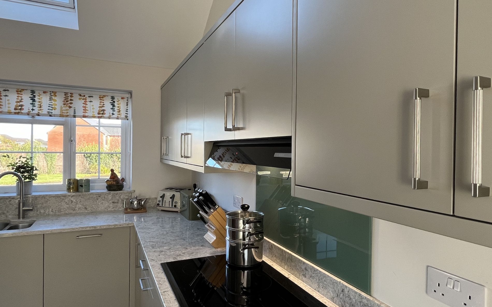 Zola Matte Kitchen in Stone by The Kitchen Broker