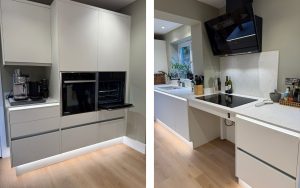 Zola Soft-Matte Kitchen in Porcelain by Saturn Interiors