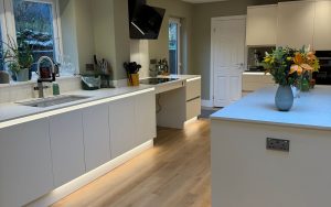 Zola Soft-Matte Kitchen in Porcelain by Saturn Interiors