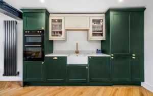 Aldana Kitchen in Deep Forest & Stone by Rever Kitchens