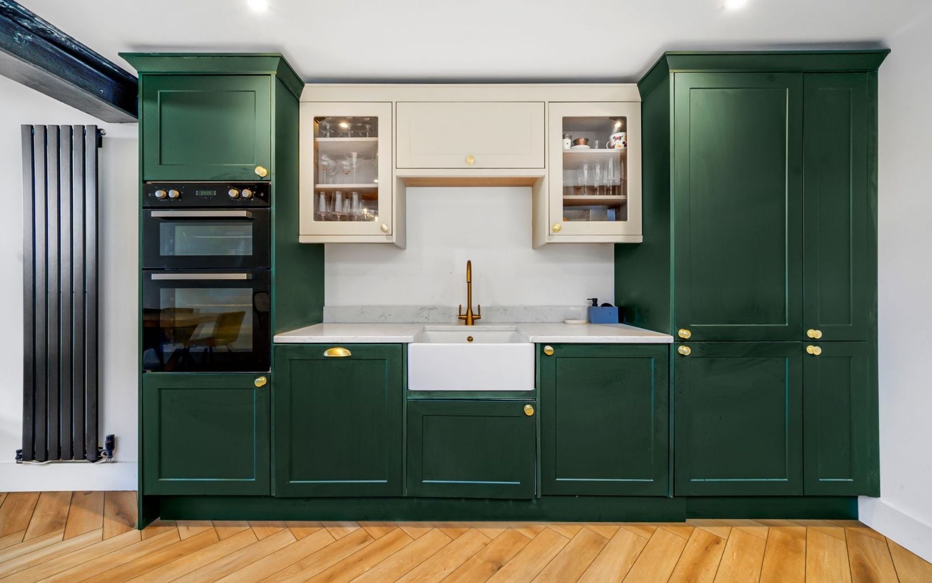 Aldana Kitchen in Deep Forest & Stone by Rever Kitchens