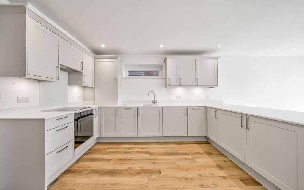 Aldana Kitchen in Light Grey by Rever Kitchens