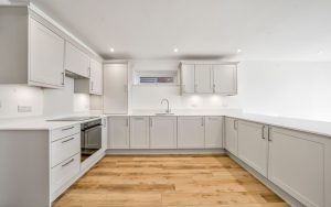 Aldana Kitchen in Light Grey by Rever Kitchens