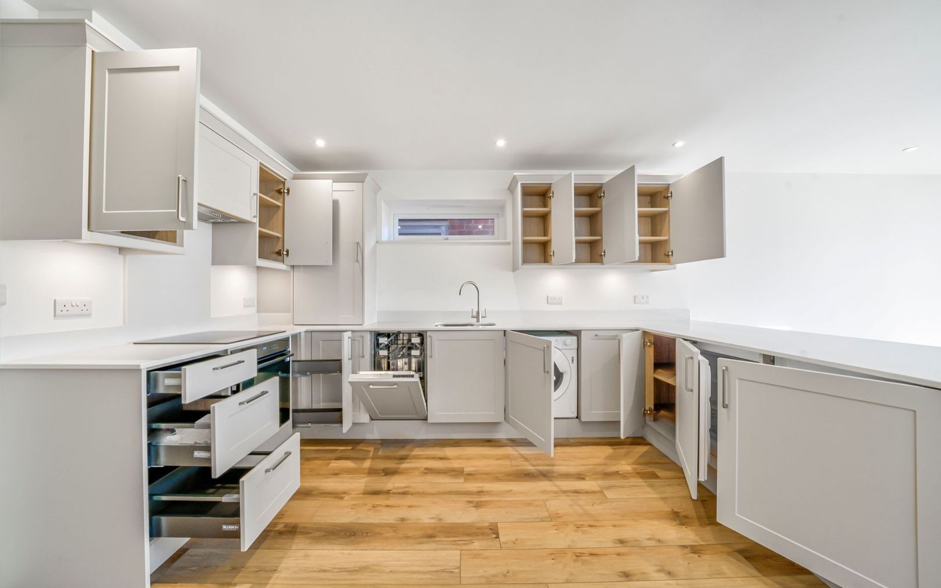 Aldana Kitchen in Light Grey by Rever Kitchens