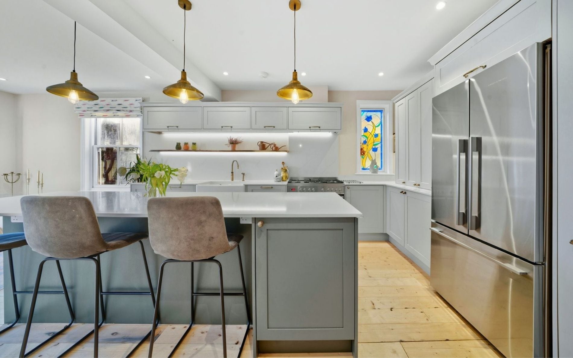 Aldana Kitchen in Taupe Grey & Willow by Rever Kitchens