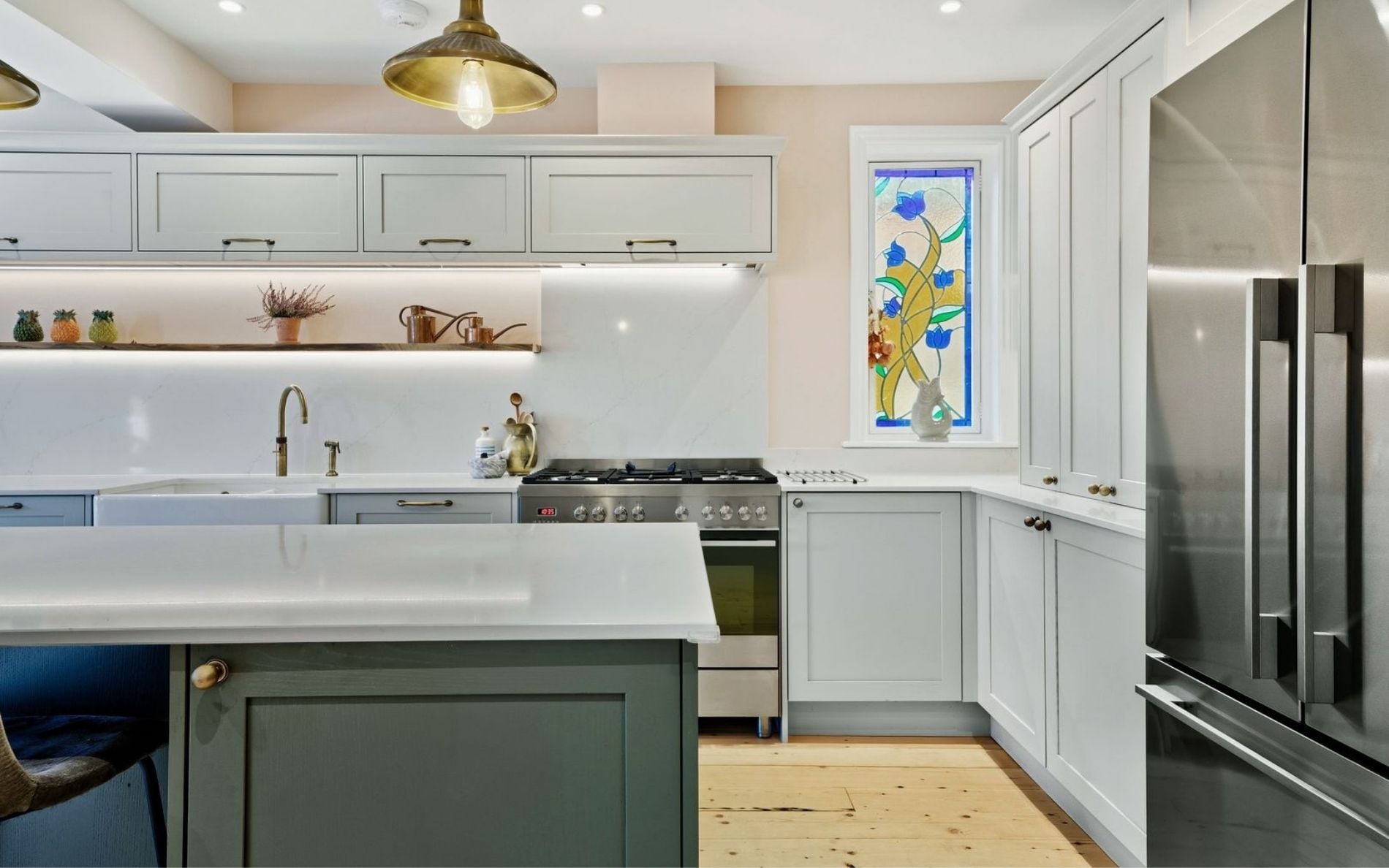 Aldana Kitchen in Taupe Grey & Willow by Rever Kitchens