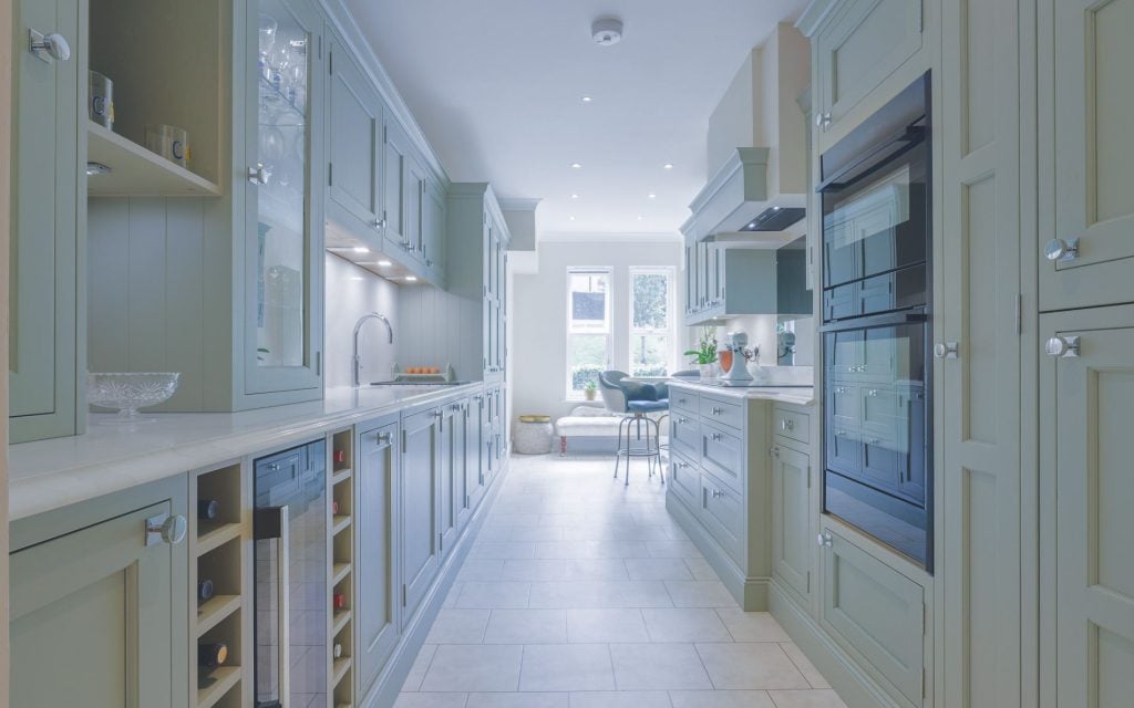 Belgravia Kitchen in Sage Green by Tootell & Co