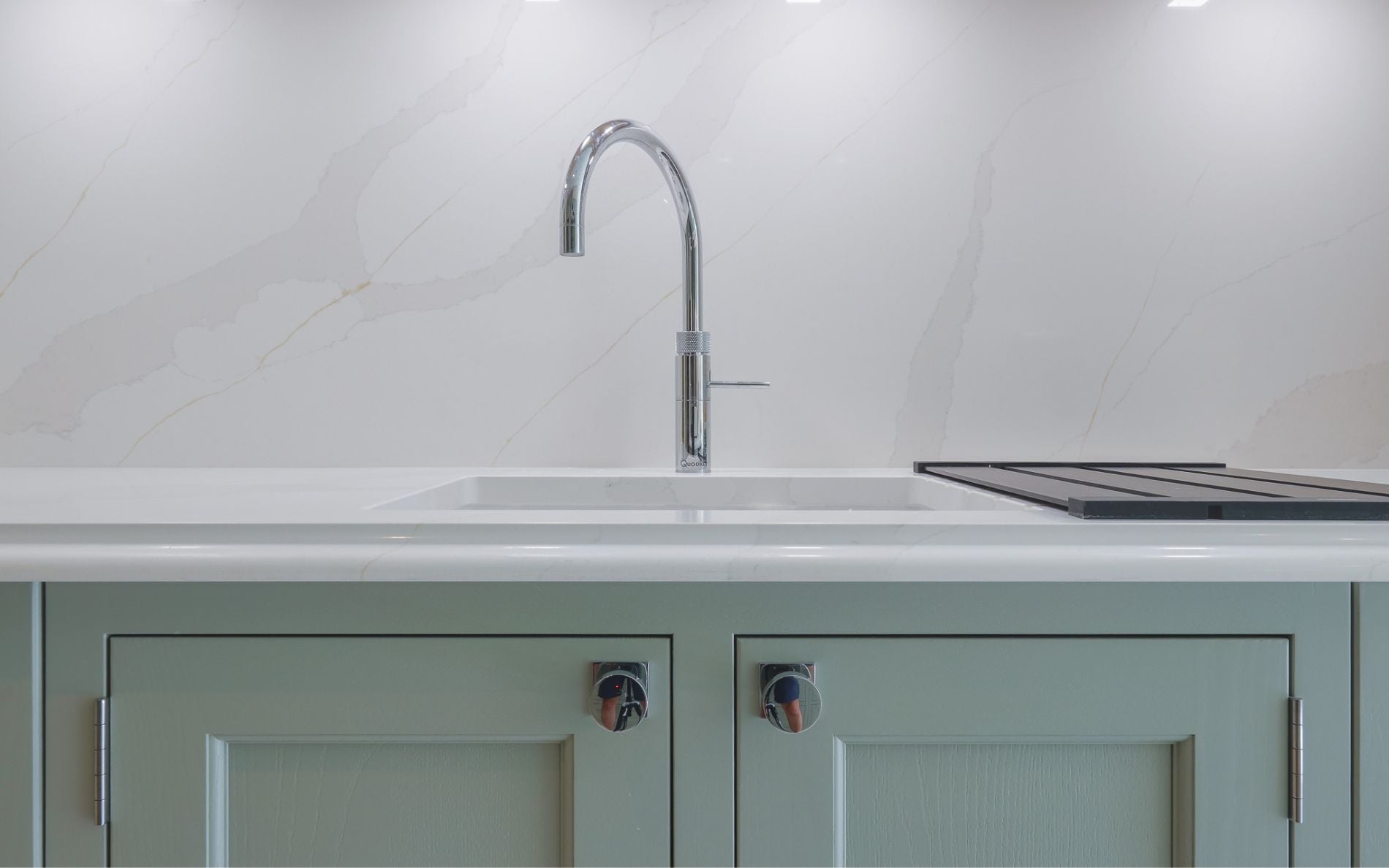 Belgravia Kitchen in Sage Green by Tootell & Co