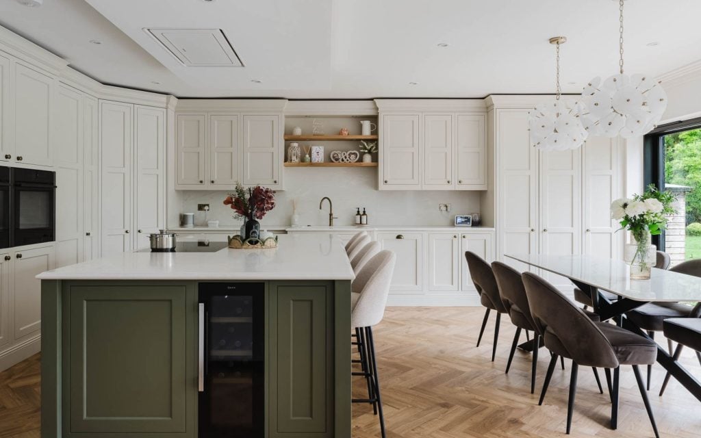 Belgravia Kitchen in Shell & Willow by Kitchens By Design