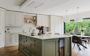 Belgravia Kitchen in Shell & Willow by Kitchens By Design