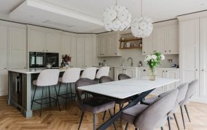 Belgravia Kitchen in Shell & Willow by Kitchens By Design