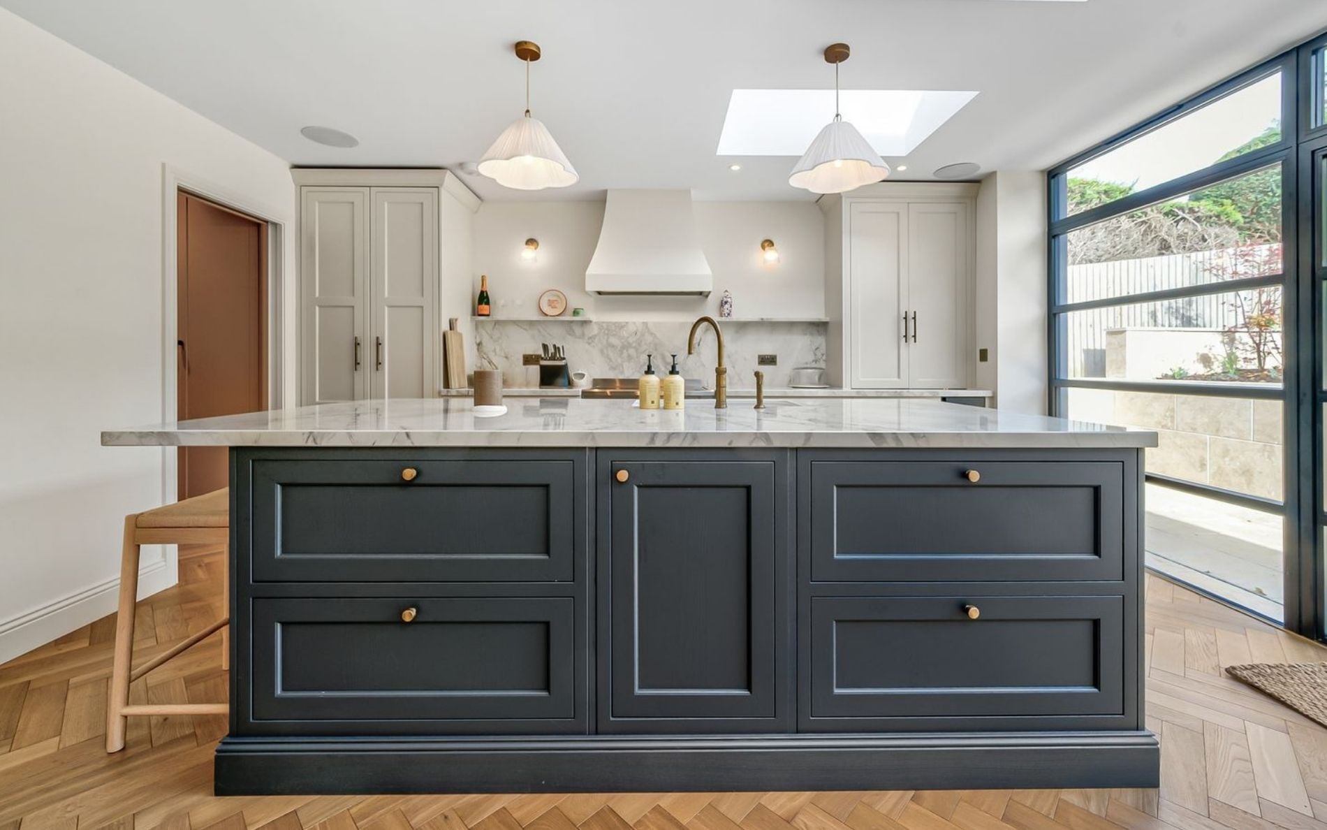 Belgravia Kitchen in Taupe Grey & Graphite by Rever Kitchens