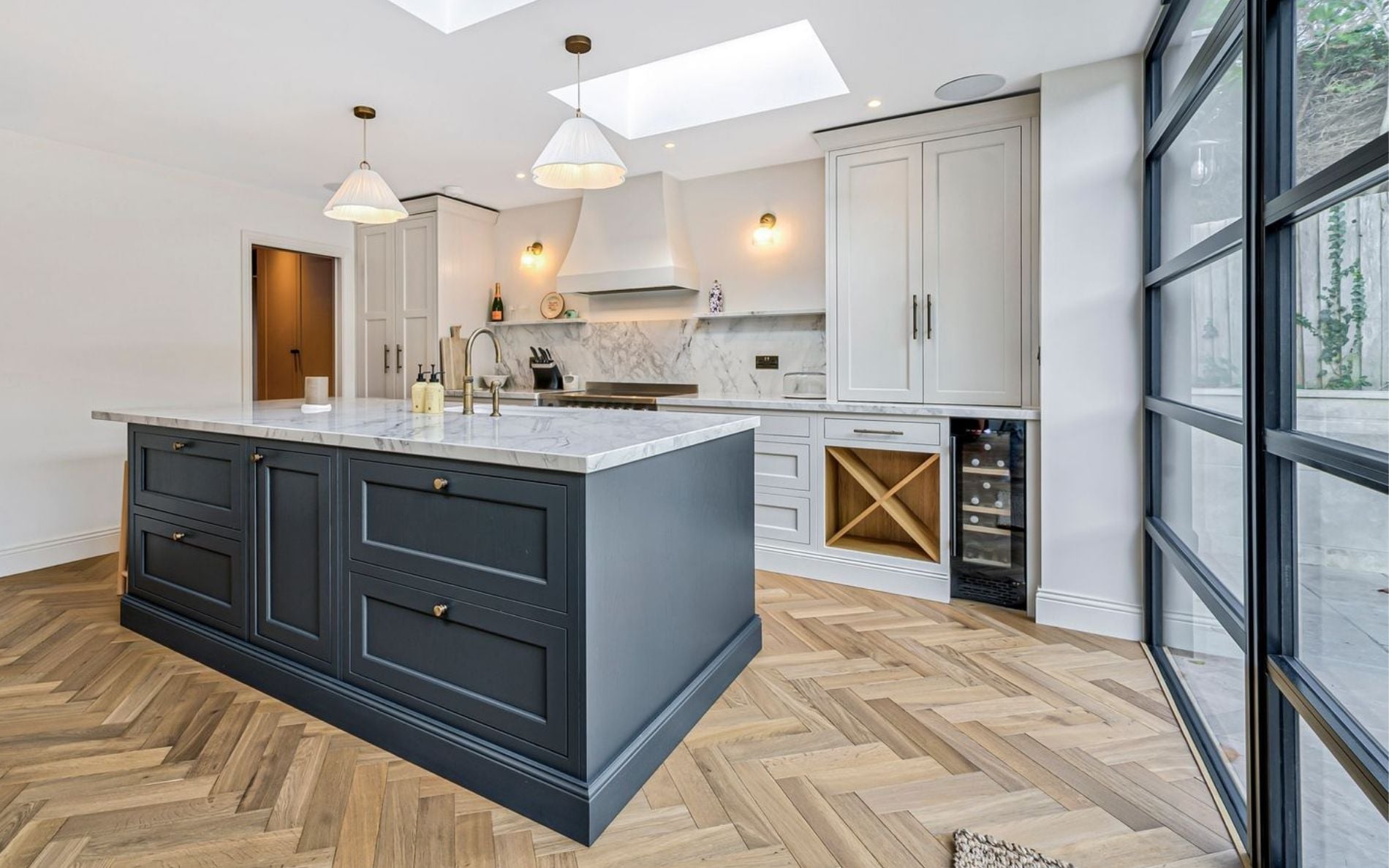 Belgravia Kitchen in Taupe Grey & Graphite by Rever Kitchens
