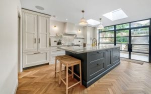 Belgravia Kitchen in Taupe Grey & Graphite by Rever Kitchens